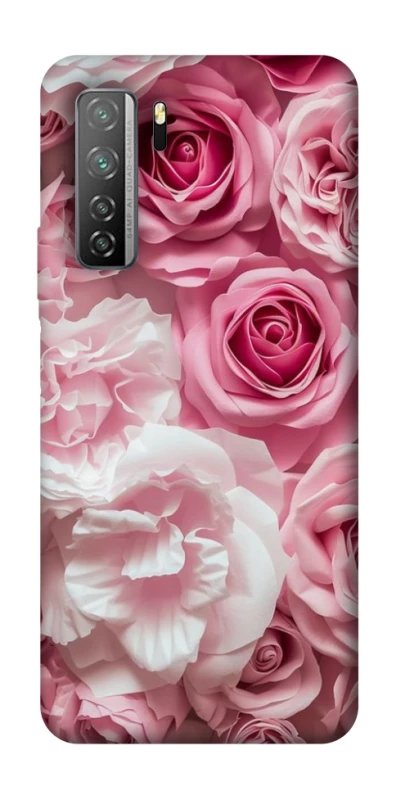 Чехол на Huawei Nova 7 SE Розовые цветы фото 1 из 1