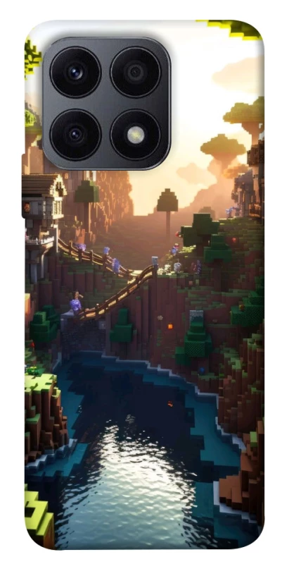 Чохол на Huawei Honor X8a Minecraft sunset фото 1 з 1