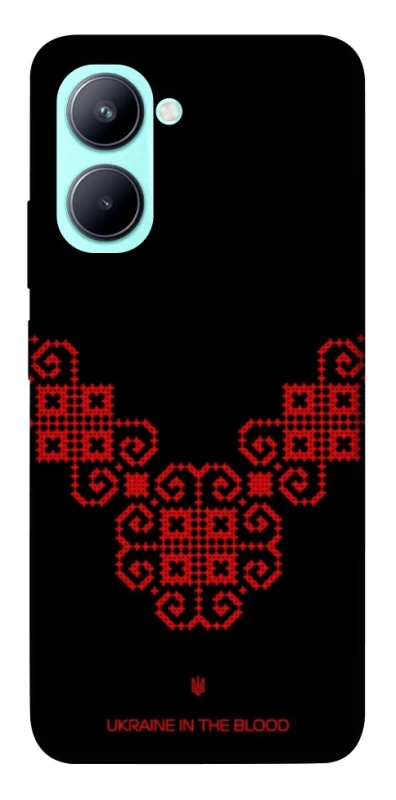 Чохол на Realme C33 Чорно-червона вишиванка фото 1 з 1