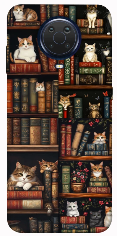 Чохол на Nokia G20 / G10 / 6.3 Cats & Books фото 1 з 1