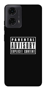 Чехол на Motorola Moto G04 Parental Advisory Label фото 1 Чехол на Motorola Moto G04 Parental Advisory Label фото 1 из 1