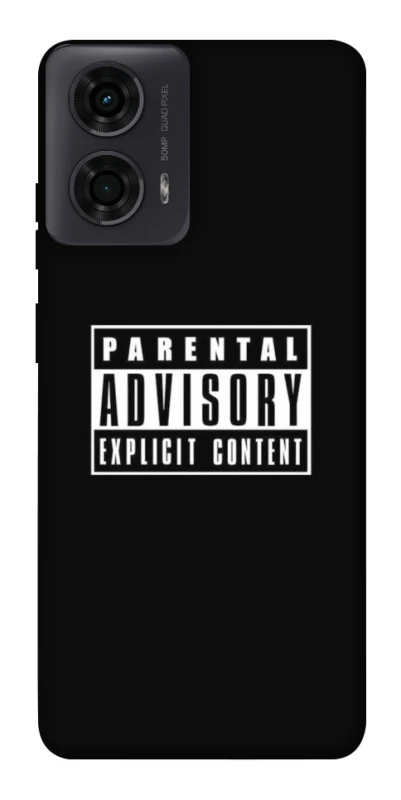 Чохол на Motorola Moto G24 Parental Advisory Label фото 1 з 1