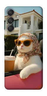 Чехол на Samsung Galaxy M55 Stylish Cat Cruise фото 1 Чехол на Samsung Galaxy M55 Stylish Cat Cruise фото 1 из 1