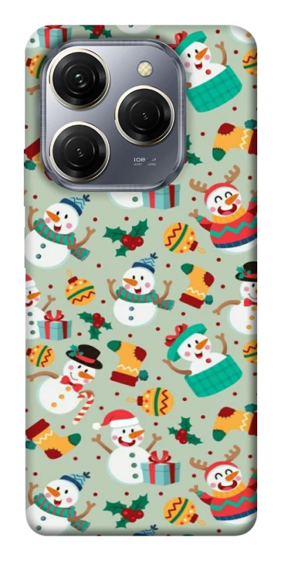 Чехол на TECNO Spark 20 Pro Новогодний v2 фото 1 из 1