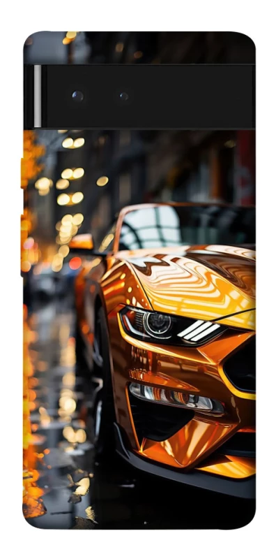 Чохол на Google Pixel 6 Golden sports car фото 1 з 1
