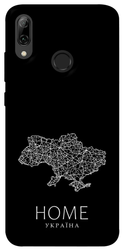 Чохол на Huawei P Smart (2019) Ukraine black map фото 1 з 1