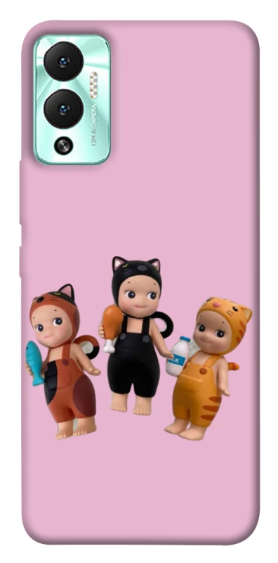 Чохол на Infinix Hot 12 Play Cat Cafe Trio фото 1 з 1