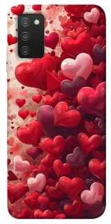 Чехол на Samsung Galaxy A03s Many hearts фото 1 из 1