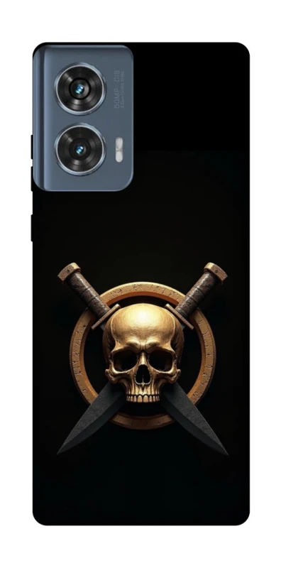 Чохол на Motorola Edge 50 Golden Skull фото 1 з 1