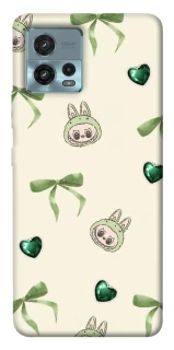 Чохол на Motorola Moto G72 Labubu Green Heart фото 1 з 1
