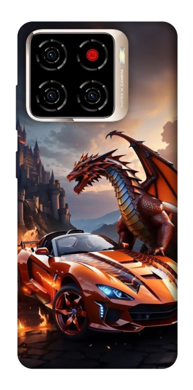 Чохол на ZTE Blade A56 Сar and dragon фото 1 з 1