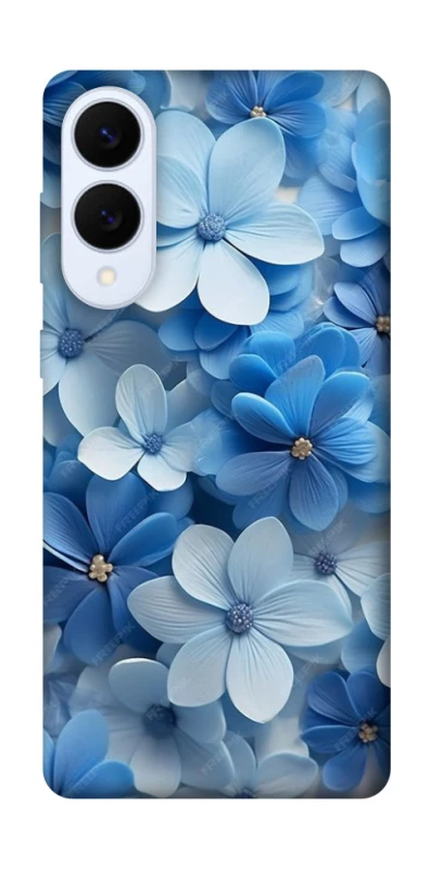 Чехол на Samsung Galaxy S25 Edge Синие цветы фото 1 из 1