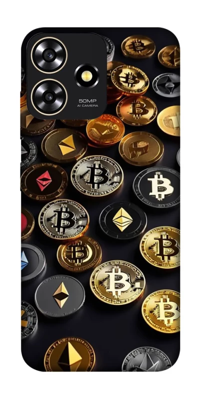 Чехол на ZTE Blade A73 4G Many coins фото 1 из 1
