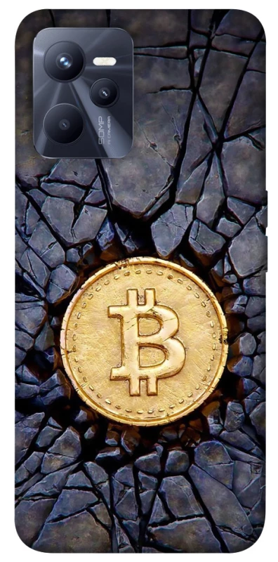 Чехол на Realme C35 Bitcoin cracks фото 1 из 1