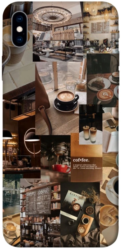Чехол на Apple iPhone XS Max (6.5") Coffee collage ver.2 фото 1 из 1