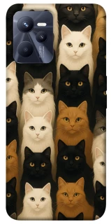 Чехол на Realme C35 Colorful Cat Collage фото 1 Чехол на Realme C35 Colorful Cat Collage фото 1 из 1