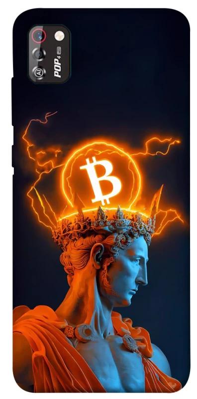 Чехол на TECNO POP 4 Pro Bitcoin God фото 1 из 1