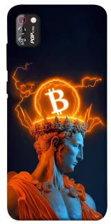 Чехол на TECNO POP 4 Pro Bitcoin God фото 1 из 1