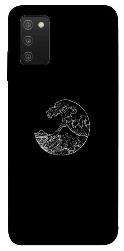 Чохол на Samsung Galaxy A03s Black tsunami фото 1 Чохол на Samsung Galaxy A03s Black tsunami фото 1 з 1