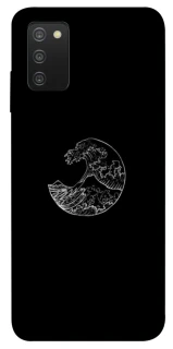 Чохол на Samsung Galaxy A03s Black tsunami фото 1 Чохол на Samsung Galaxy A03s Black tsunami фото 1 з 1