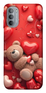 Чехол на Motorola Moto G31 bear in hearts фото 1 из 1