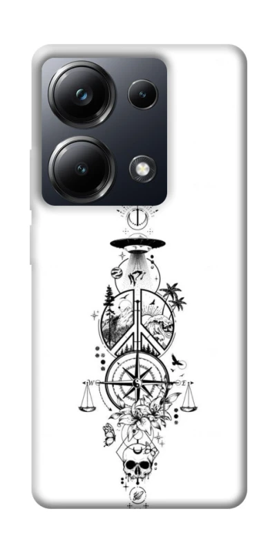 Чехол на Xiaomi Poco M6 Pro 4G Tattoo ver.7 фото 1 из 1