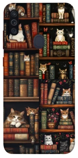 Чохол на Samsung Galaxy M11 Cats & Books фото 1 з 1