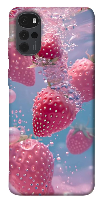 Чохол на Motorola Moto G22 Полуниця в воді фото 1 з 1