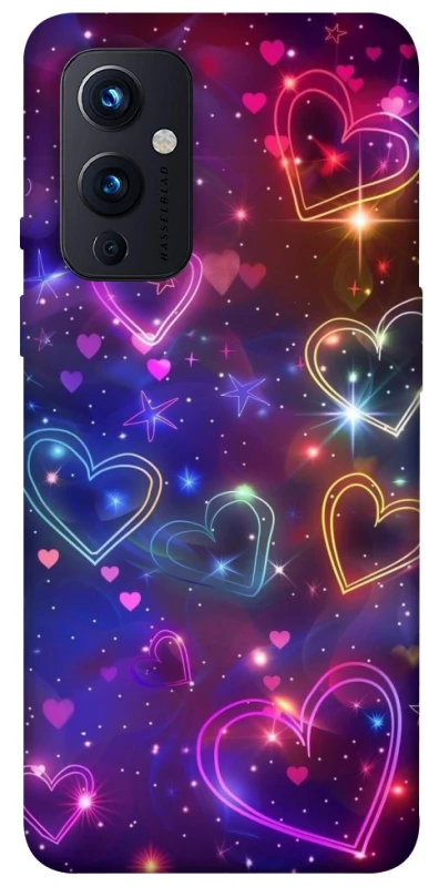 Чехол на OnePlus 9 Drawn hearts фото 1 из 1