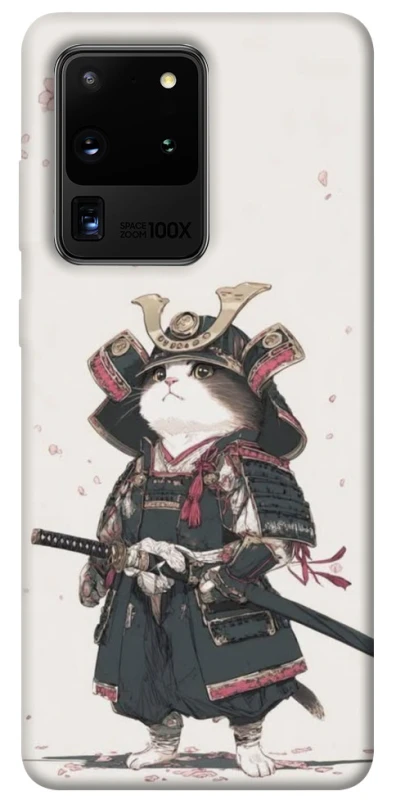 Чохол на Samsung Galaxy S20 Ultra Samurai Cat Warrior фото 1 з 1