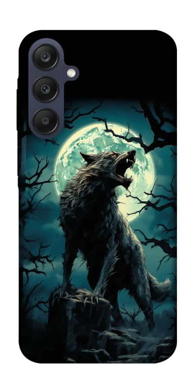 Чохол на Samsung Galaxy A25 5G Вовк під місяцем фото 1 з 1