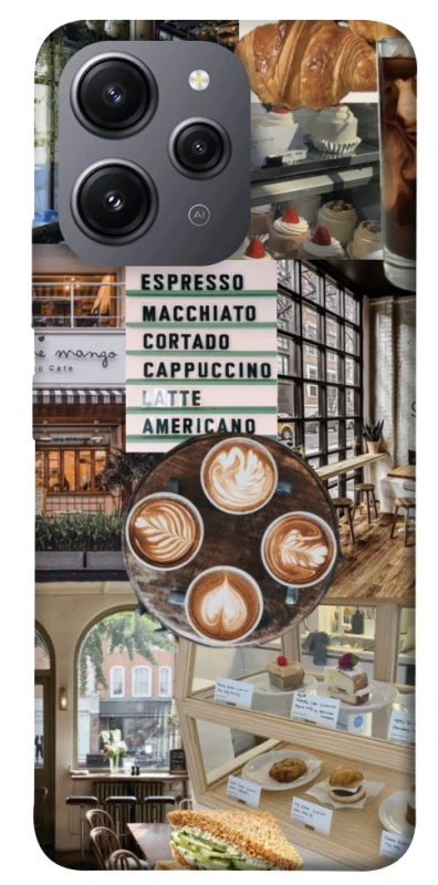 Чехол на Xiaomi Redmi 12 Coffee collage ver.5 фото 1 из 1