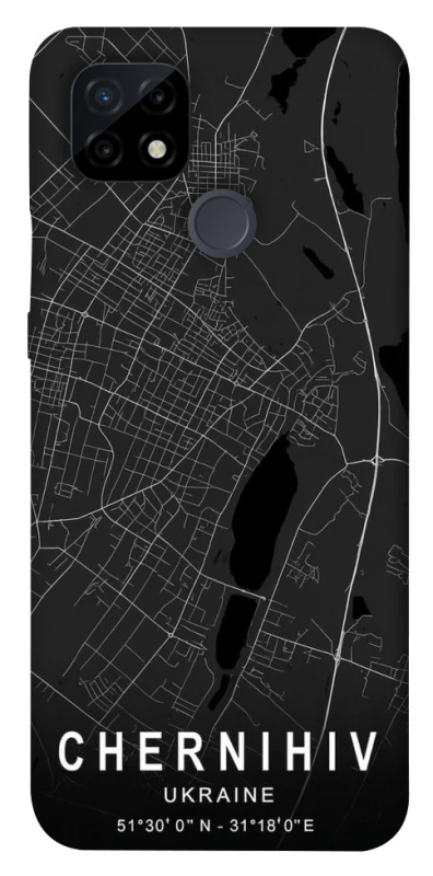 Чехол на Realme C21 Chernihiv map фото 1 из 1