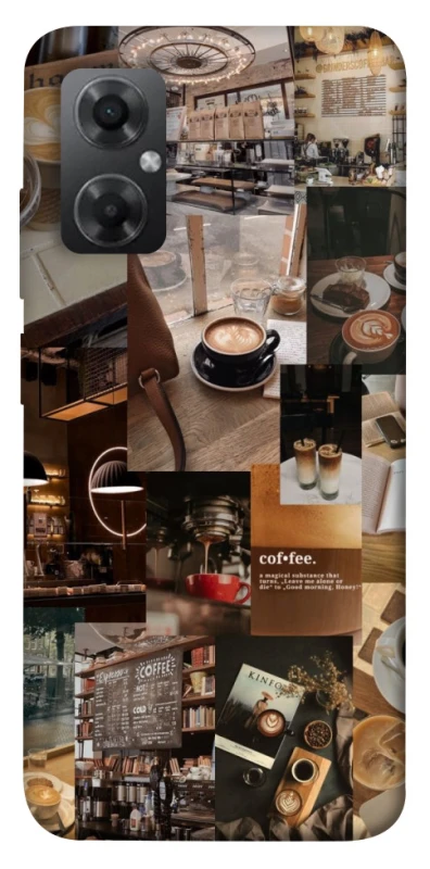 Чехол на Xiaomi Redmi Note 11R Coffee collage ver.2 фото 1 из 1