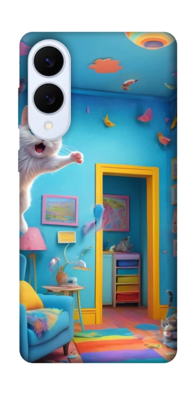 Чохол на Samsung Galaxy S25 Edge crazy cat фото 1 з 1