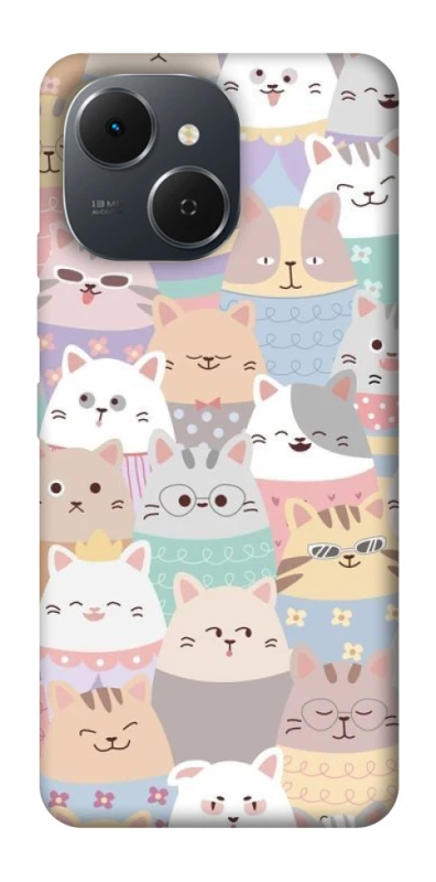 Чохол на TECNO Spark 40C Funny Kittens ver.2 фото 1 з 1