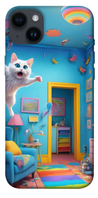 Чехол на Apple iPhone 14 Plus (6.7") crazy cat фото 1 из 1