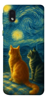 Чехол на Samsung Galaxy M01 Core / A01 Core Cats under the stars фото 1 из 1