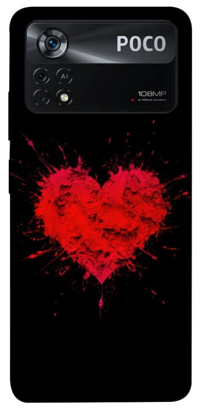 Чохол на Xiaomi Poco X4 Pro 5G Splash heart фото 1 з 1