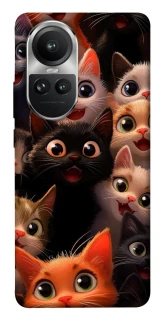 Чохол на Oppo Reno 10 happy cats фото 1 з 1