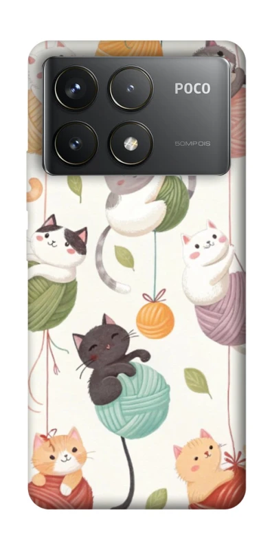 Чехол на Xiaomi Poco F6 Pro Funny Kittens фото 1 из 1