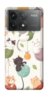 Чехол на Xiaomi Poco F6 Pro Funny Kittens фото 1 из 1