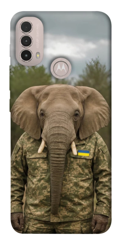 Чохол на Motorola Moto E40 Слон захисник фото 1 з 1