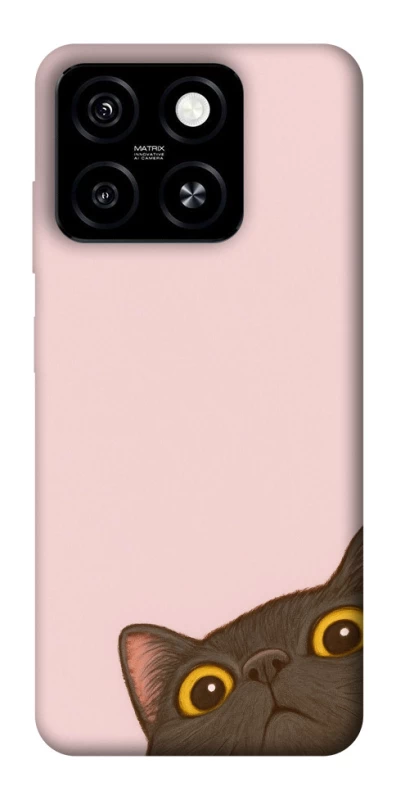 Чехол на ZTE Blade A55 4G Peeping cat фото 1 из 1