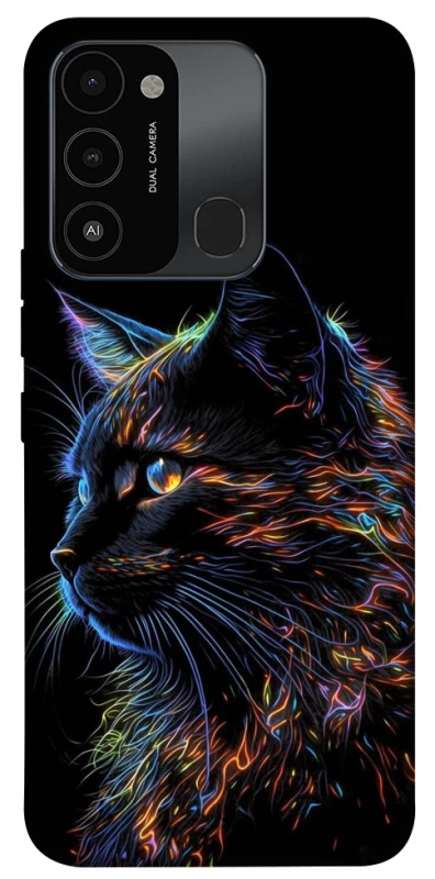 Чохол на TECNO Spark 8C Чорний кіт фото 1 з 1