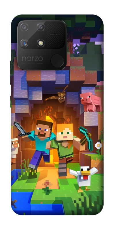 Чехол на Realme Narzo 50A Minecraft game фото 1 из 1