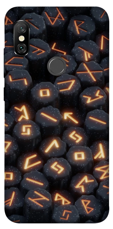 Чехол на Xiaomi Redmi Note 6 Pro Огненые руны фото 1 из 1