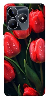 Чохол на Realme C53 Червоні тюльпани фото 1 з 1