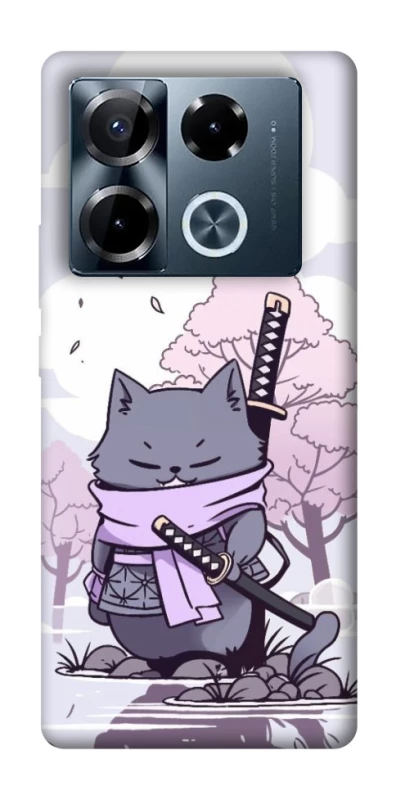 Чехол на Infinix Note 40 Pro 4G Samurai cat фото 1 из 1