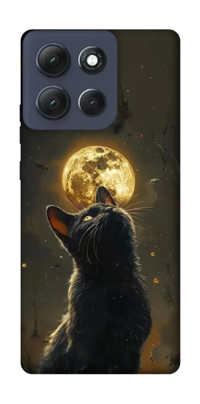 Чехол на Motorola Moto G86 Power Кот под луной v2 фото 1 из 1